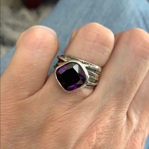 Silpada Purple Stone Ring size 7